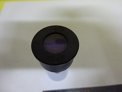 MICROSCOPE PART WILD HEERBRUGG SWISS EYEPIECE 10xK OPTICS AS IS BIN#W9-27