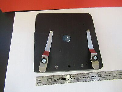 AMSCOPE STAGE TABLE WITH CLIPS MICROSCOPE PART AS PICTURED &A7-B-01