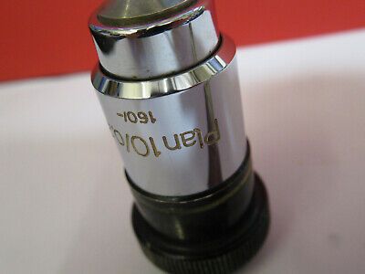 CARL ZEISS GERMANY PLAN 10X /160 OBJECTIVE LENS MICROSCOPE PART AS PIC 4B-A-55