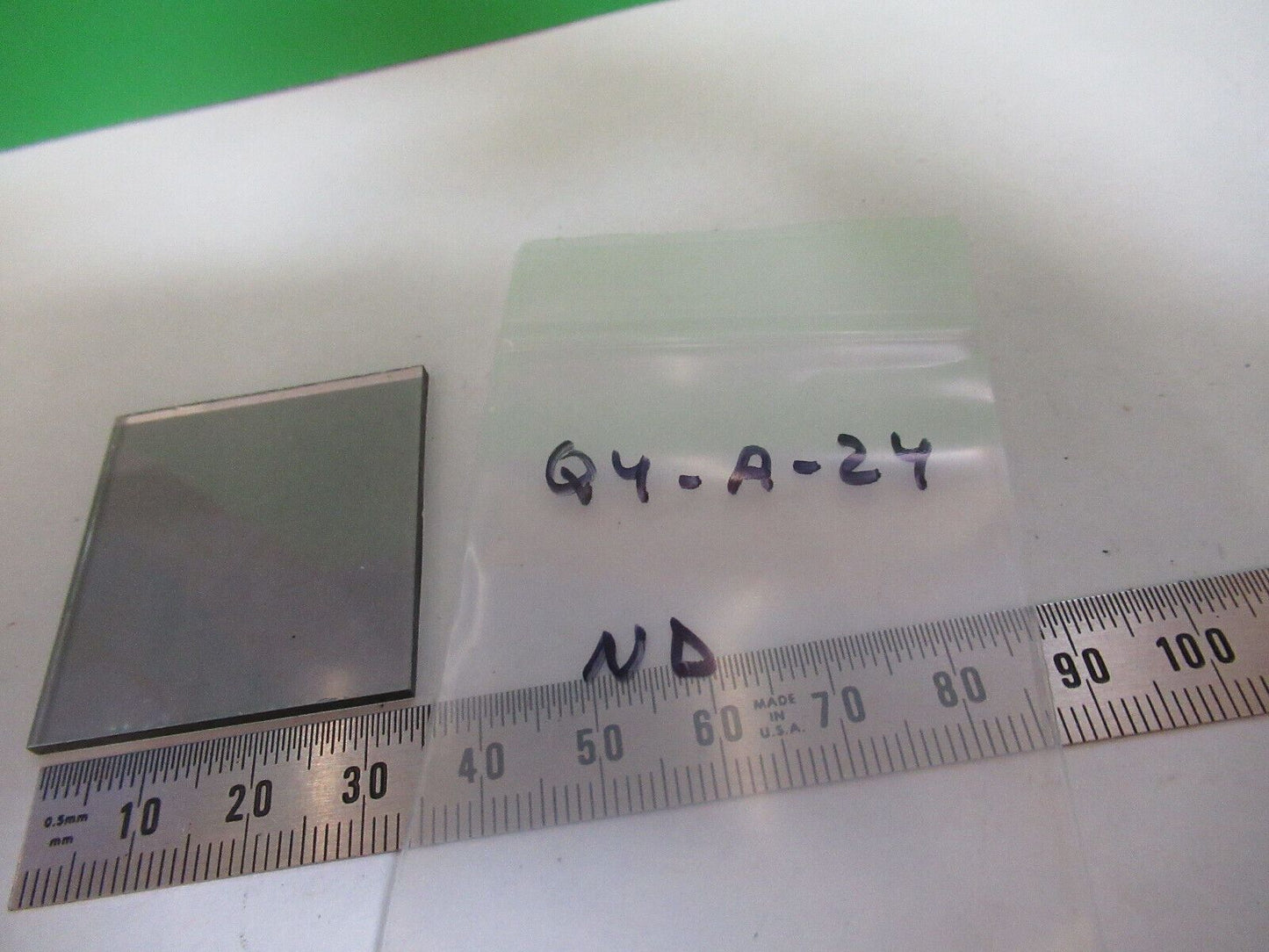 OPTICAL PLATE ND NEUTRAL DENSITY FILTER OPTICS AS PICTURED &Q4-A-24