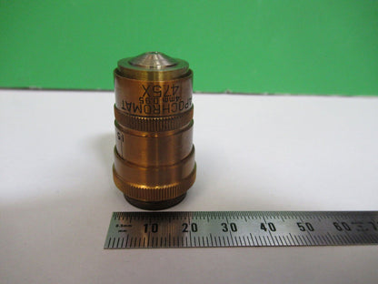 ANTIQUE BRASS BAUSCH LOMB APO 47.5X OBJECTIVE MICROSCOPE AS PICTURED #H3-A-15