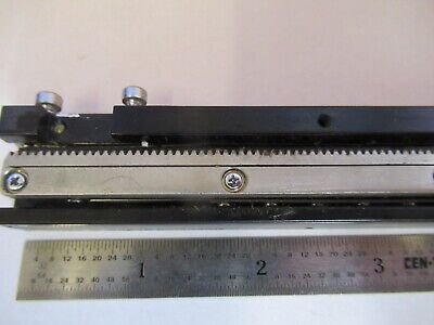 FOR PARTS OLYMPUS JAPAN STAGE RAIL MICROSCOPE PART AS PICTURED &19-B-28