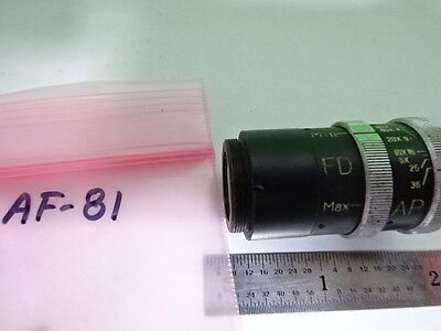 MICROSCOPE PART OBJECTIVE END PIECE FD DIAPHRAGM OPTICS AS IS #AF-81