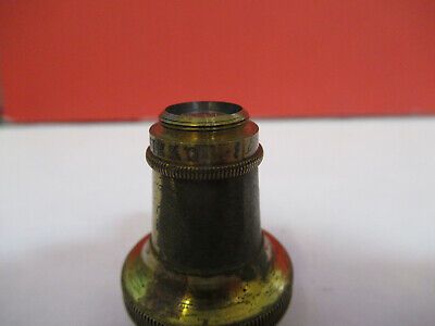 ANTIQUE BRASS C. ZEISS GERMANY OBJECTIVE MICROSCOPE PART AS PICTURED &87-FT-35