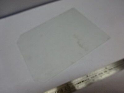 MICROSCOPE PART GLASS STAGE TABLE OPTICS AS IS #83-11