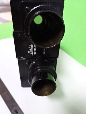 MICROSCOPE PART LEITZ WETZLAR GERMANY HEAD OPTICS BINOCULAR AS IS BIN#5M-B-05