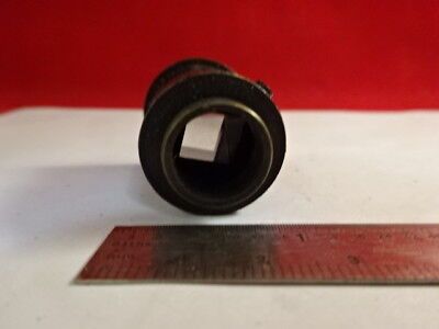 ANTIQUE POLARIZER CRYSTAL MOUNTED LENS POL MICROSCOPE PART OPTICS AS IS &4B-A-17