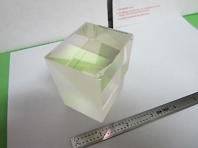 OPTICAL PRISM DUAL GLASS TYPE [chipped edge] MIL SPEC LASER OPTICS BIN#A5-B-17