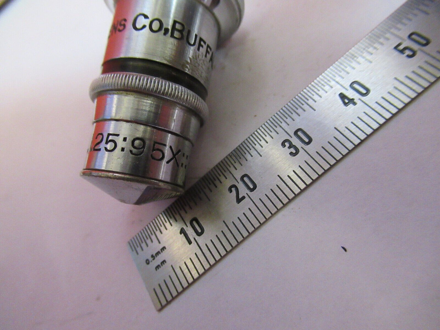 ANTIQUE 95X SPENCER AO OBJECTIVE MICROSCOPE PART AS PICTURED &S9-A-62