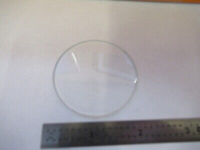 OPTICAL PLANO GLASS ROUND DIFFUSER ILLUMINATOR PLATE OPTICS AS PICTURED &3K-A-17