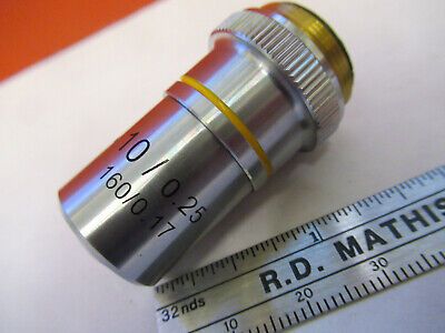 AMSCOPE OBJECTIVE LENS 10X /160 OPTICS MICROSCOPE PART AS PICTURED &8z-a-116