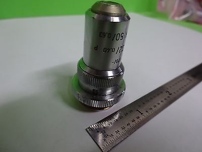 MICROSCOPE PART OBJECTIVE LEITZ GERMANY L 32 UTK + IRIS OPTICS AS IS BIN#V3-B-14