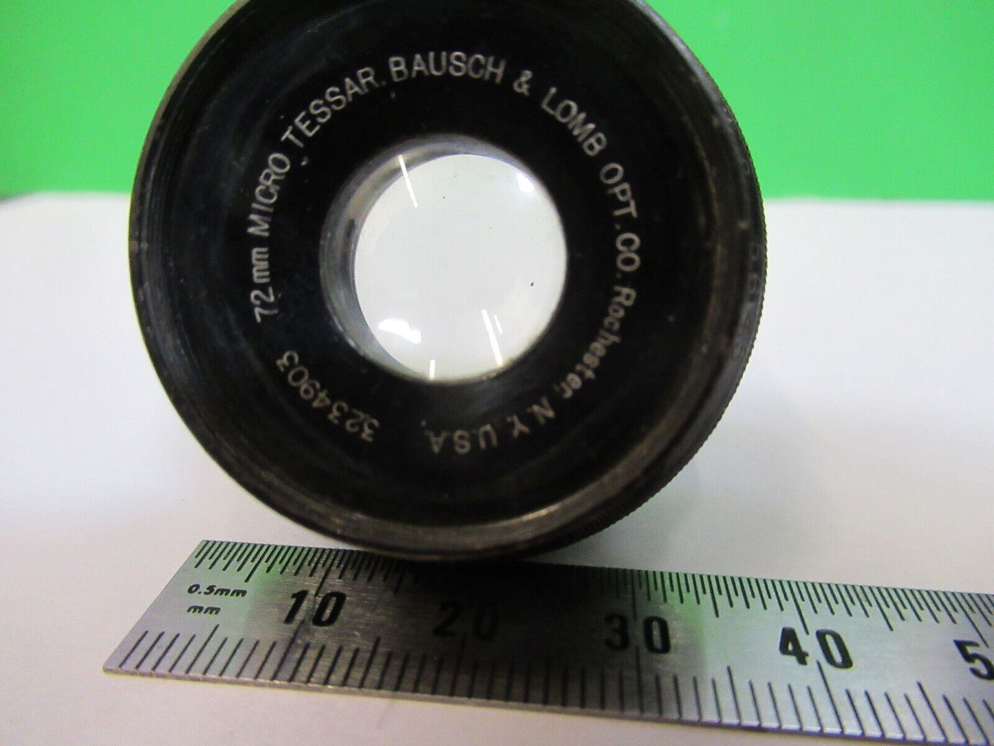 BAUSCH LOMB LENS TESSAR 72mm + IRIS OPTICS AS PICTURED &W9-B-07