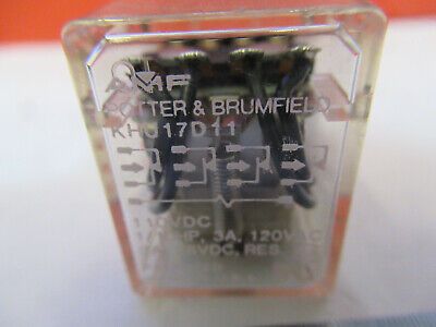 POTTER BRUMFIELD ELECTRIC RELAY 110VDC KHU17D11  AS PICTURED &8Y-A-36