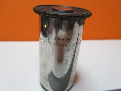 ANTIQUE BAUSCH LOMB BRASS EYEPIECE RARE 2" MICROSCOPE PART AS PICTURED &17-A-76