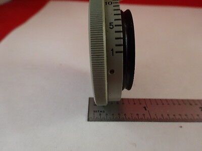 AUS JENA GERMANY DIAPHRAGM IRIS OPTICS MICROSCOPE PART AS IS &81-A-16