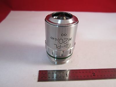 MICROSCOPE OBJECTIVE UNITRON EPI PL M20 INFINITY CORRECTED OPTICS BIN#11-DT-L