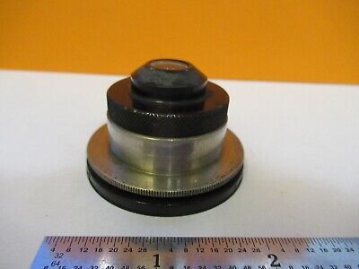 ANTIQUE BRASS CARL ZEISS CONDENSER OPTICS MICROSCOPE PART AS PICTURED #7B-B-111