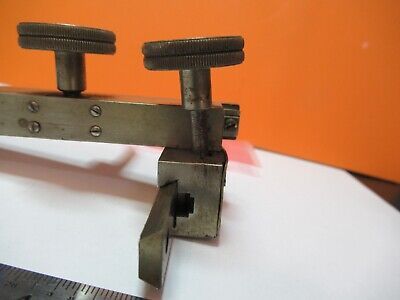 ANTIQUE LEITZ GERMANY CLIPS STAGE SPECIMEN MICROSCOPE PART AS PICTURED &W8-A-19