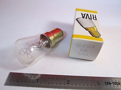 MICROSCOPE LAMP RIVA 235V 15W GERMANY ILLUMINATOR OPTICS AS IS BIN#D8