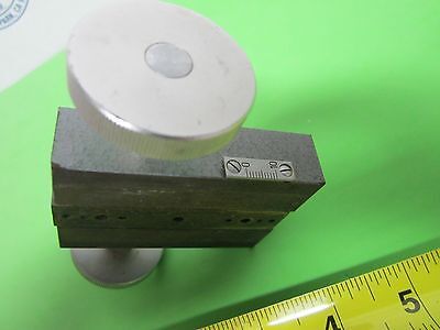 MICROSCOPE STAGE PART VINTAGE  LEITZ WETZLAR GERMANY OPTICS BIN#MAZ