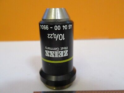 ZEISS 460400 OBJECTIVE 10X /160 OPTICS MICROSCOPE PART AS PICTURED &H8-C-30