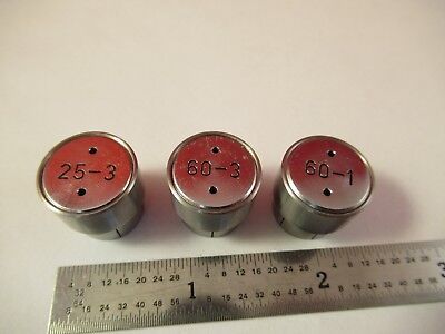 CARL ZEISS GERMANY LOT 3 EA INTERFEROMETER MIRRORS MICROSCOPE PART &92-A-18