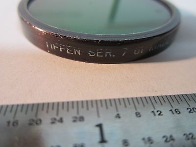 MICROSCOPE PART FILTER TIFFEN GREEN  OPTICS BIN#24-50-4