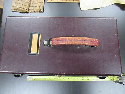 EMPTY WOOD CABINET for ANTIQUE BAUSCH LOMB MICROSCOPE PART AS PICTURED &TC5 a