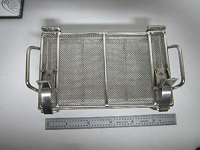 STAINLESS STEEL MESH CONTAINER CLEANING LASER OPTICS  BIN#L2-SQ