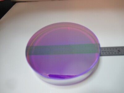 OPTICAL FLAT COATED 3" DIAMETER FUSED SILICA ZYGO OPTICS AS PICTURED &16-A-14