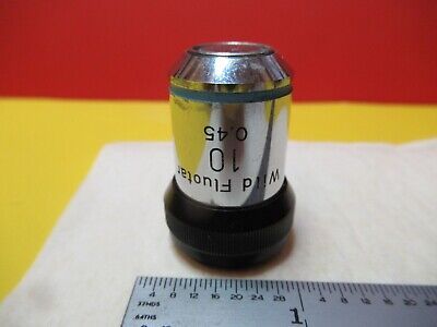 WILD SWISS 10X OBJECTIVE FLUOTAR MICROSCOPE PART OPTICS AS PICTURED &16-C-60