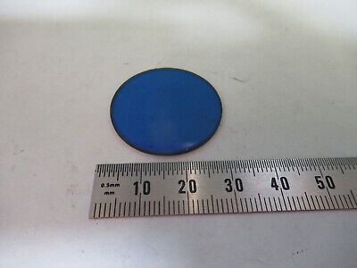 GLASS BLUE FILTER for ANTIQUE ERNST LEITZ MICROSCOPE PART AS PICTURED &Q9-A-29