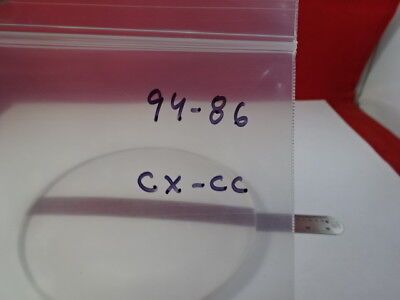 LARGE OPTICAL THICK LENS CONVEX CONCAVE MIL SPEC PRO OPTICS AS PICTURED &94-86