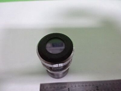 MICROSCOPE PART OBJECTIVE END PIECE FD DIAPHRAGM OPTICS AS IS #AF-81