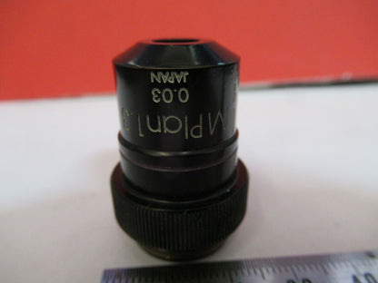 OLYMPUS JAPAN OBJECTIVE 1.3X RARE LENS MICROSCOPE PART as pictured B3-B-73