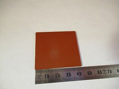 OPTICAL PLATE OPAQUE TERRACOTTA COLOR OPTICS AS PICTURED #10-B-38