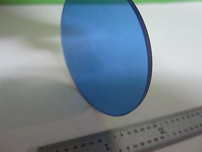 MICROSCOPE PART ZEISS GERMANY BLUE FILTER GLASS OPTICS AS IS BIN#V1-35