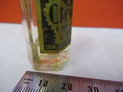 ANTIQUE BAUSCH LOMB Crown oil bottle MICROSCOPE PART AS PICTURED &8Z-A-23