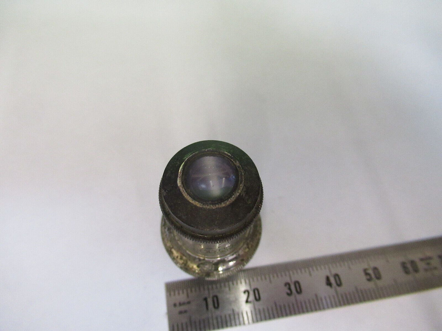 OLYMPUS OBJECTIVE ANTIQUE LENS 6X PLAN OPTICS MICROSCOPE PART AS PICTUR W5-B-112