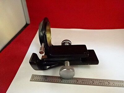 MICROSCOPE PART WILD HEERBRUGG SWISS M20 BRASS CONDENSER HOLDER AS IS #51-A-13