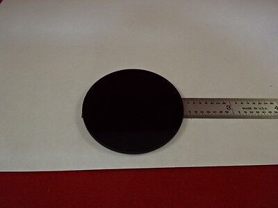 OPTICAL ROUND RED GLASS FILTER LASER OPTICS OPTICS AS IS #46-B-01