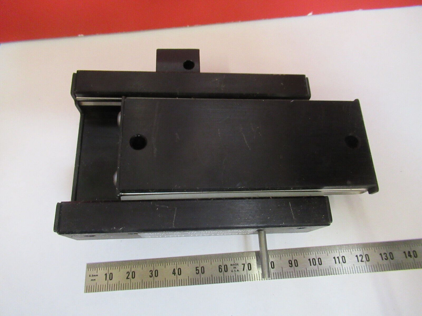 OPTICAL USED STAGE SLIDE POSITIONING DCI OPTICS AS IS PICTURED #R3-C-01