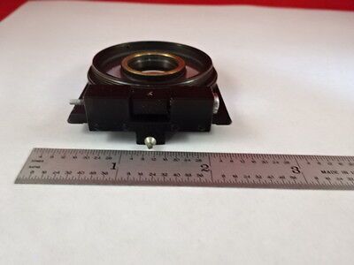 MICROSCOPE PART ZEISS POLARIZER OBJECTIVE HOLDER POL OPTICS AS IS #X6-B-15