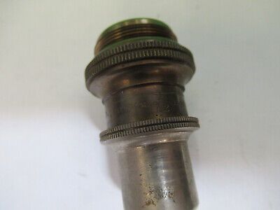 ANTIQUE BRASS BAUSCH LOMB OBJECTIVE MICROSCOPE PART OPTICS AS PICTURED &z9-a-107