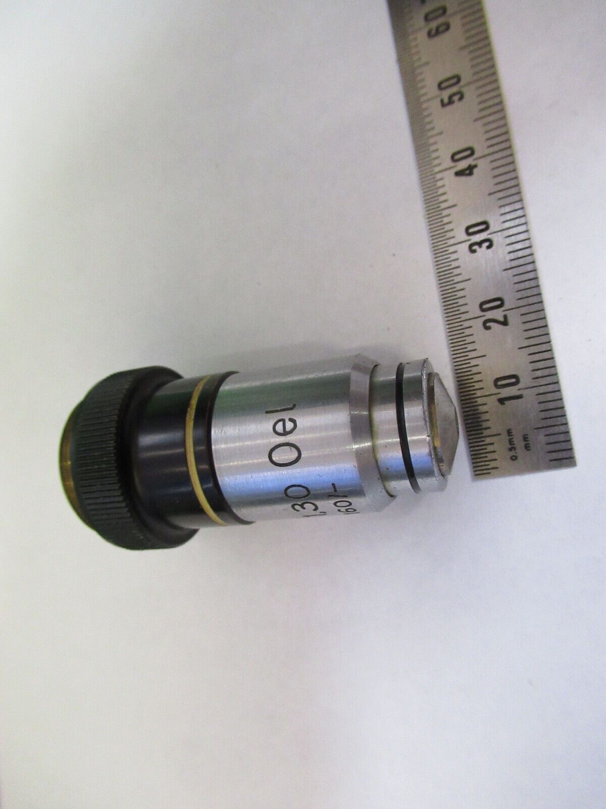 MICROSCOPE PART OBJECTIVE ZEISS WINKEL 100X GERMANY OPTICS AS PICTURED #S2-C-94