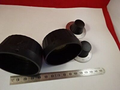 FOR PART KNOBS SET ZEISS AXIOTRON GERMANY MICROSCOPE PART OPTICS AS IS &98-57