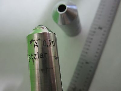 MICROSCOPE PART LEITZ WETZLAR GERMANY OBJECTIVE 40X OPTICS AS IS BIN#S1-L-10