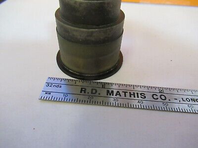 ANTIQUE BAUSCH LOMB AMPLIPLAN HIGH LENS MICROSCOPE PART AS PICTURED &P5-A-61