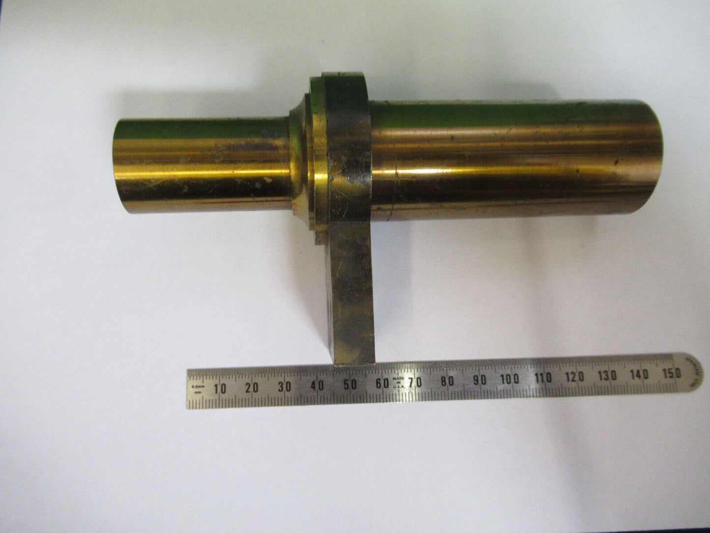 ANTIQUE BRASS TUBUS FRAME UNKNOWN COLLIMATOR SCOPE PART AS PICTURED Z6-A-16